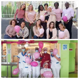Mobilisation de toutes les équipes de la Clinique des Platanes pour Octobre Rose